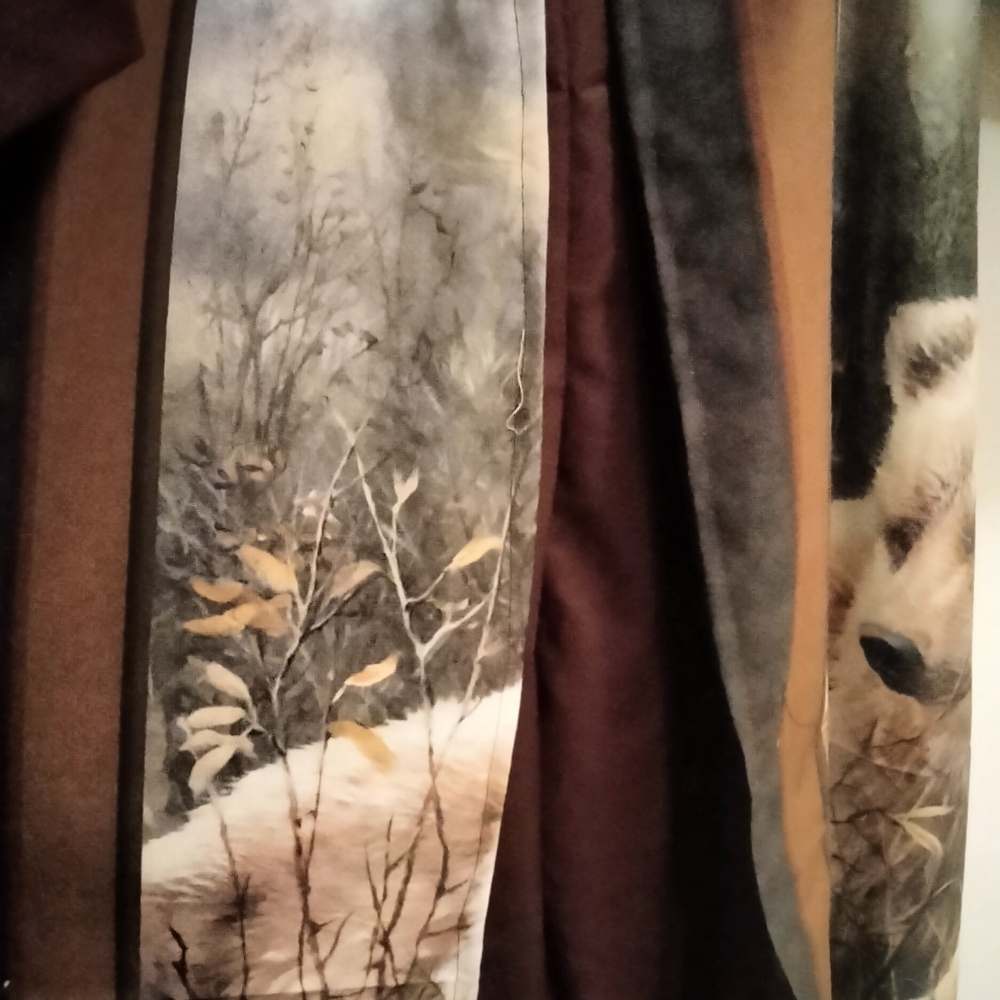 Brown Bears Off The Shoulder Maxi Jumpsuit - Picture 2 of 6